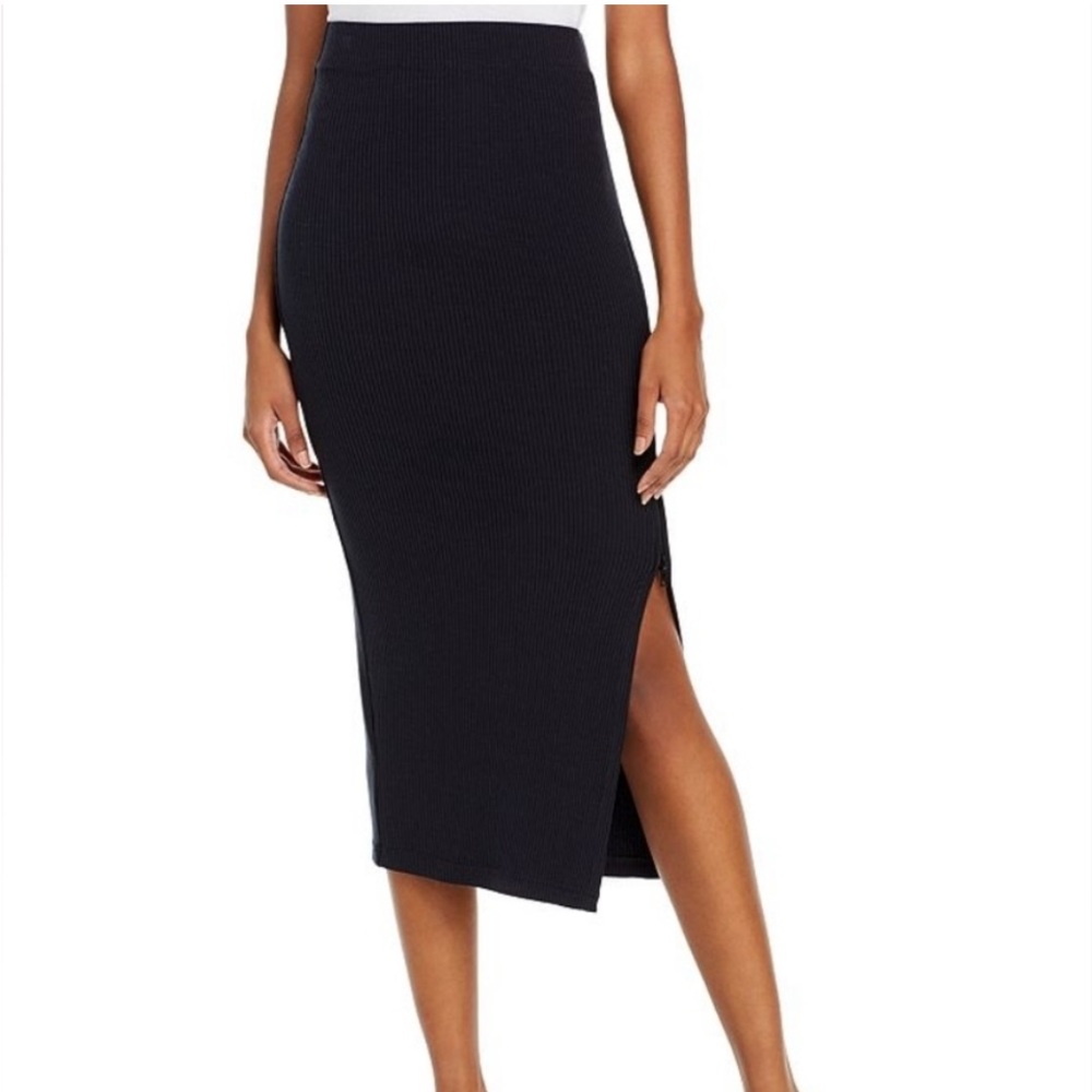 Jonathan Simkhai Ribbed Midi Skirt Size S